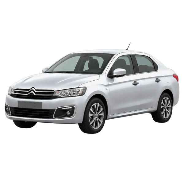 シルバーの2019 Citroën C-Elysee(フロントスリークォーター(左向き)ビュー)