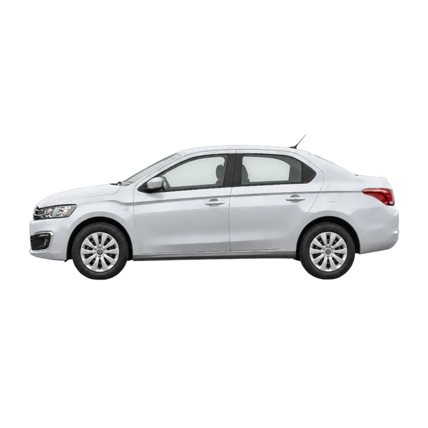 シルバーの2019 Citroën C-Elysee(側面(左向き)ビュー)