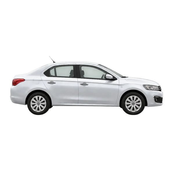 シルバーの2019 Citroën C-Elysee(側面(右向き)ビュー)