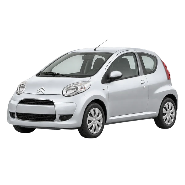 2010 CITROEN C1 — Front three-quarter (facing left), silver