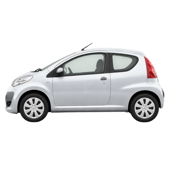 Citroën C1 2010 prata, vista lateral (voltada para a esquerda)