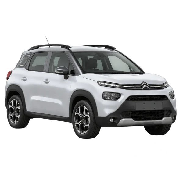 silver 2026 Citroën C3 Aircross front three-quarter (facing left) view