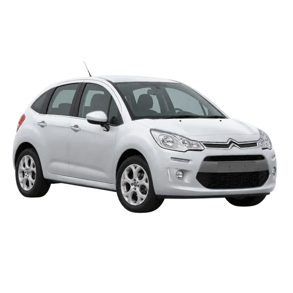 2011 Citroën C3 in Silber, Ansicht: Dreiviertelansicht vorne (nach links gerichtet)