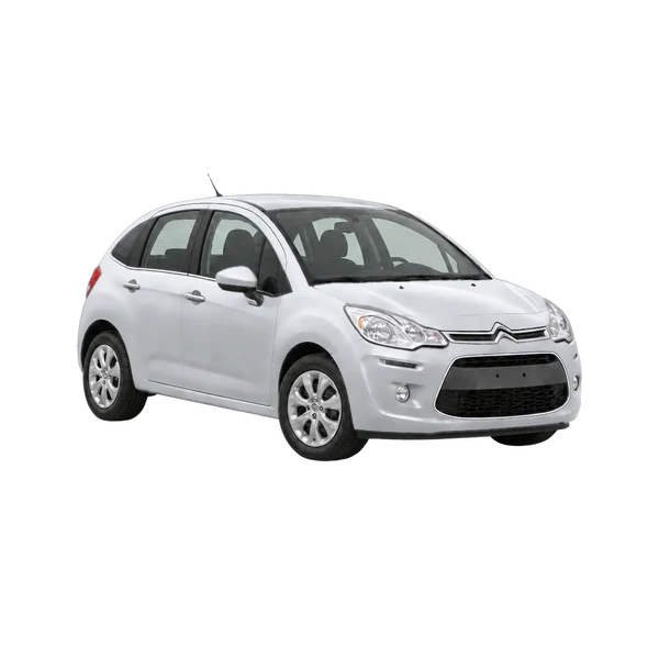 2011 Citroën C3 in Silber, Ansicht: Dreiviertelansicht vorne (nach rechts)