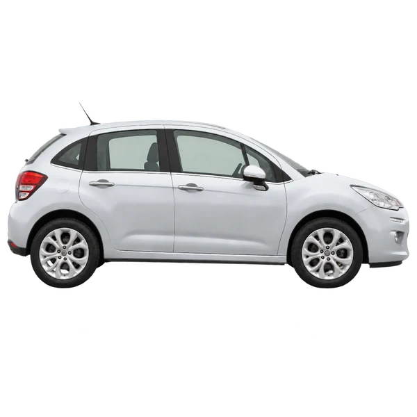 Citroën C3 2014 argent, vue profil (tourné vers la droite)