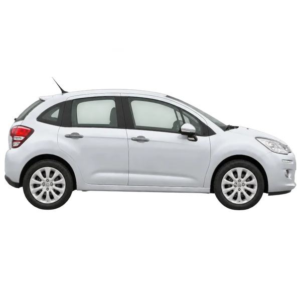 Citroën C3 2015 argent, vue profil (tourné vers la droite)