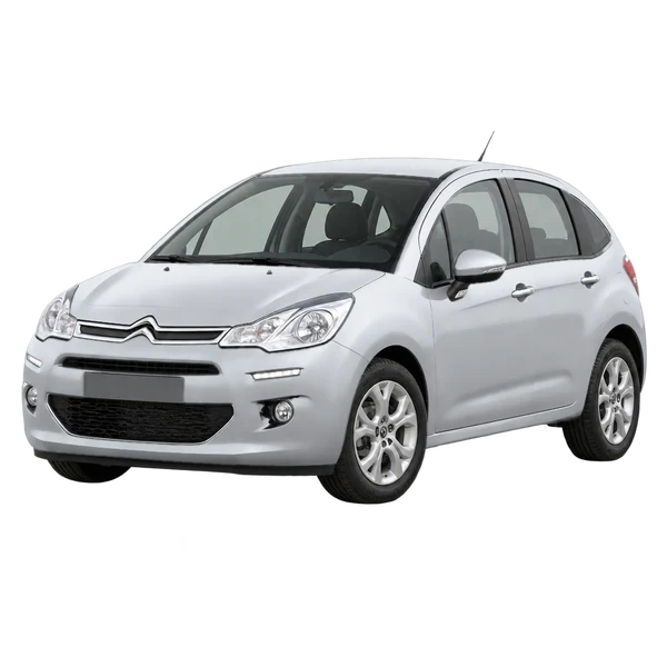 2016 Citroën C3 in Silber, Ansicht: Dreiviertelansicht vorne (nach links gerichtet)