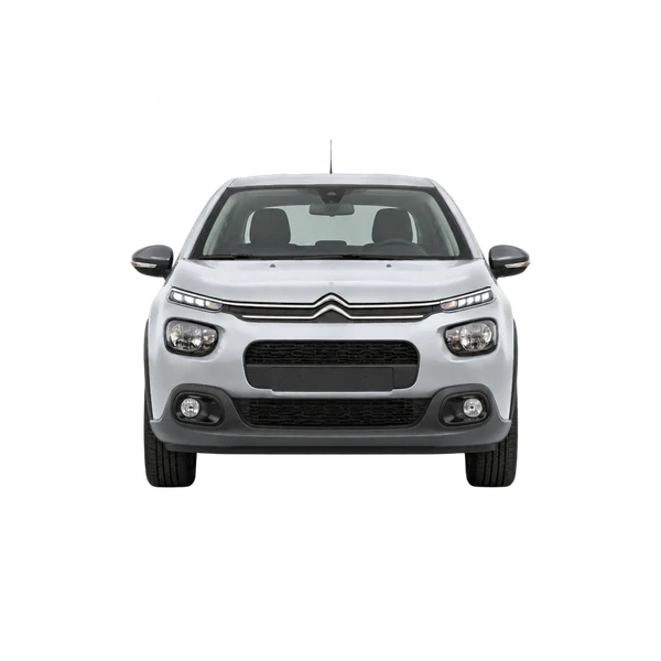 Citroën C3 2022 باللون فضي، منظر أمامي