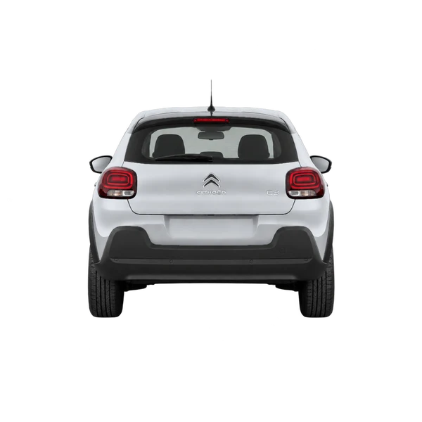 Citroën C3 2023 prata, vista traseira