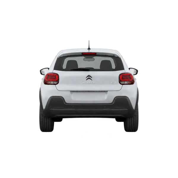 シルバーの2025 Citroën C3(リアビュー)