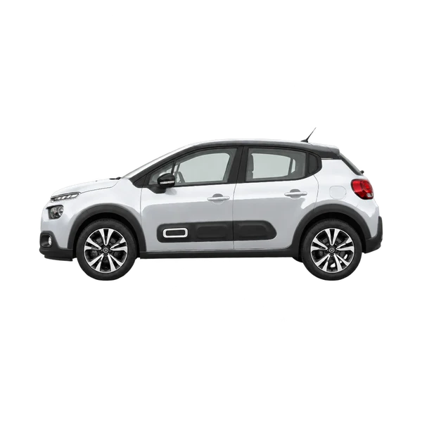 シルバーの2025 Citroën C3(側面(左向き)ビュー)