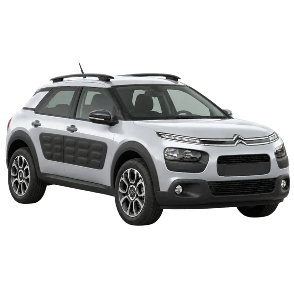 2018 Citroën C4 Cactus in Silber, Ansicht: Dreiviertelansicht vorne (nach rechts)