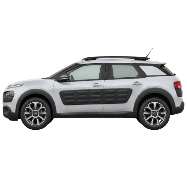 Citroën C4 Cactus 2018 prata, vista lateral (voltada para a esquerda)