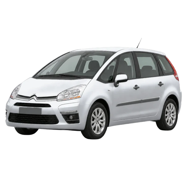 2008 CITROEN C4 PICASSO — Front three-quarter (facing left), silver