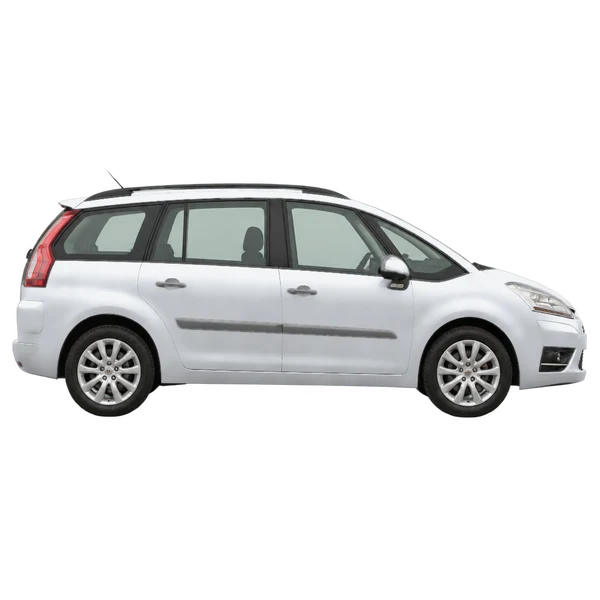 Citroën C4 Picasso 2012 argent, vue profil (tourné vers la droite)