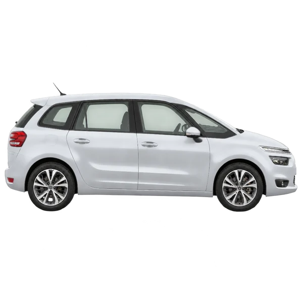Citroën C4 Picasso 2013 argent, vue profil (tourné vers la droite)