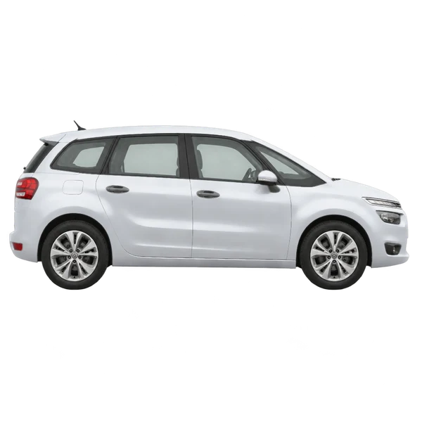 Citroën C4 Picasso 2014 argent, vue profil (tourné vers la droite)
