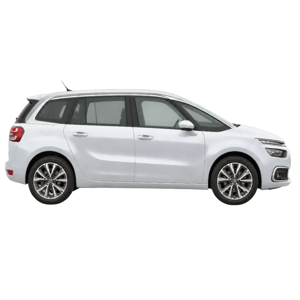 Citroën C4 Picasso 2017 argent, vue profil (tourné vers la droite)