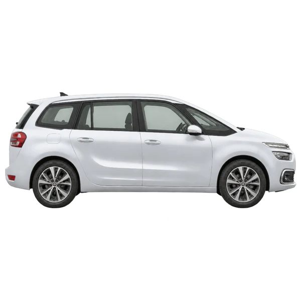 Citroën C4 Picasso 2018 argent, vue profil (tourné vers la droite)