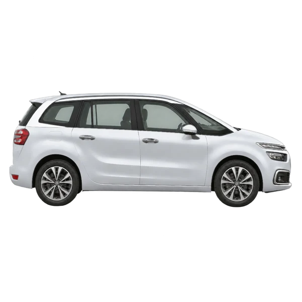 Citroën C4 Picasso 2019 argent, vue profil (tourné vers la droite)