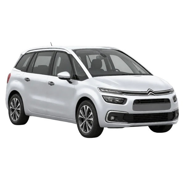 Citroën C4 Spacetourer 2022 argent, vue trois-quarts avant (orienté vers la gauche)