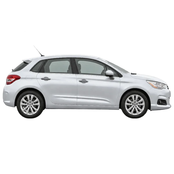 Citroën C4 2013 argent, vue profil (tourné vers la droite)