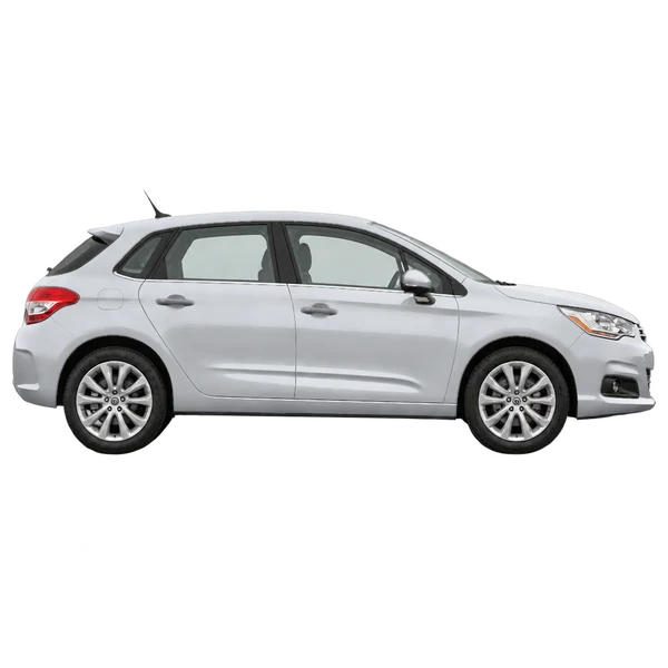 Citroën C4 2015 argent, vue profil (tourné vers la droite)