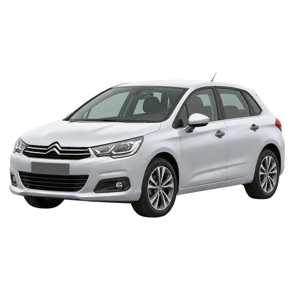 Citroën C4 2019 argent, vue trois-quarts avant (orienté vers la gauche)