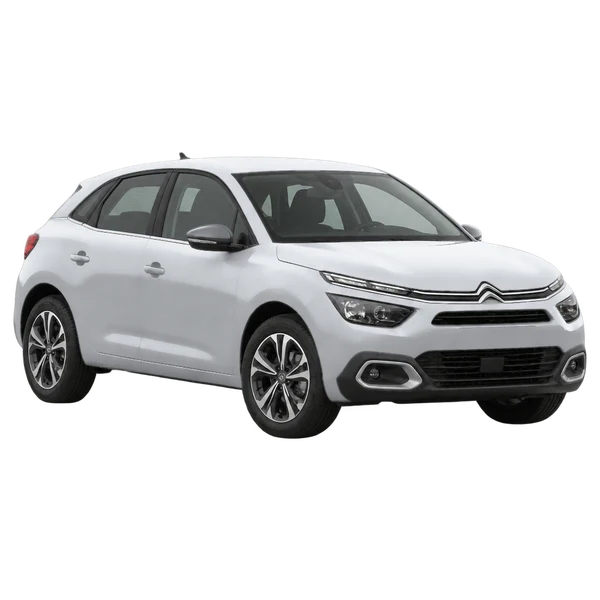 Citroën C4 2020 argent, vue trois-quarts avant (orienté vers la gauche)