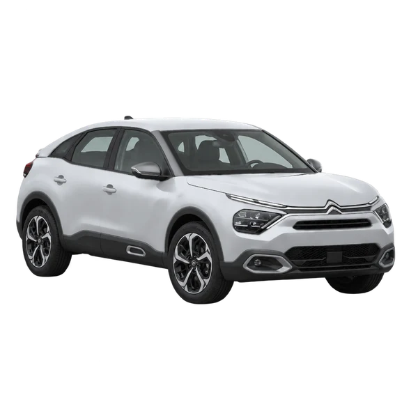 Citroën C4 2021 argent, vue trois-quarts avant (orienté vers la gauche)