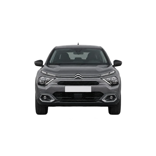Citroën C4 2022 باللون رمادي، منظر أمامي