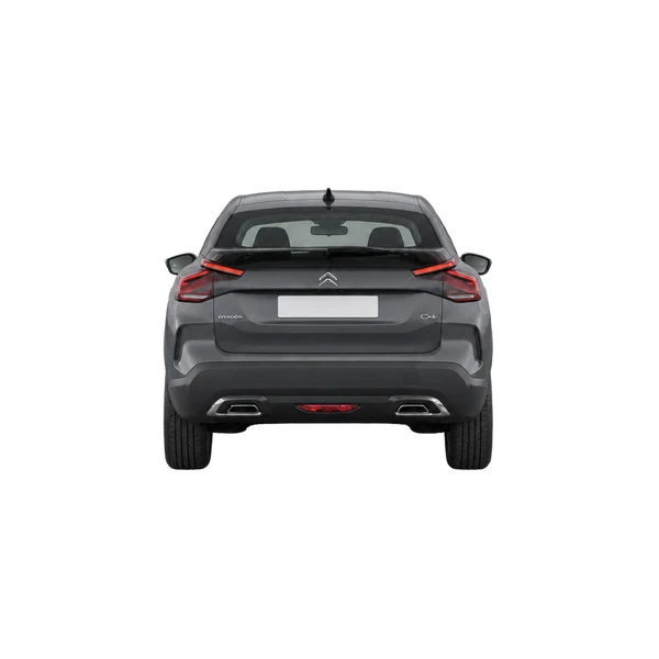 Citroën C4 2022 باللون رمادي، منظر من الخلف