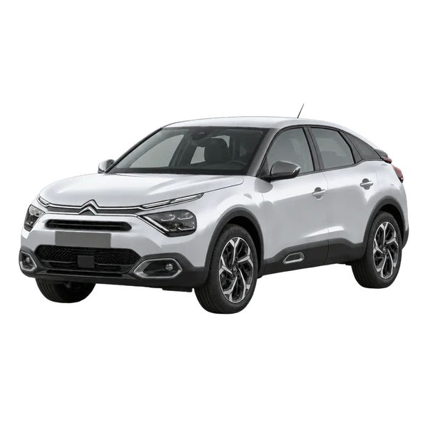 Citroën C4 2022 argent, vue trois-quarts avant (orienté vers la gauche)