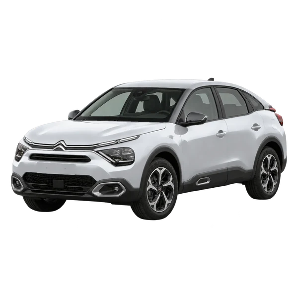 Citroën C4 2025 argent, vue trois-quarts avant (orienté vers la gauche)