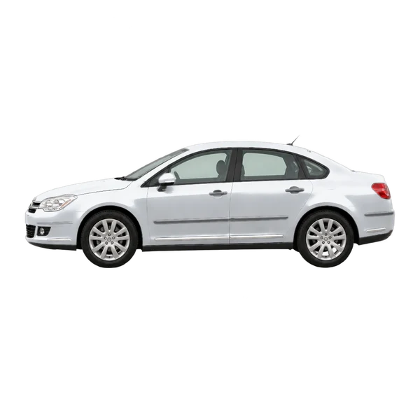 Citroën C5 2007 prata, vista lateral (voltada para a esquerda)