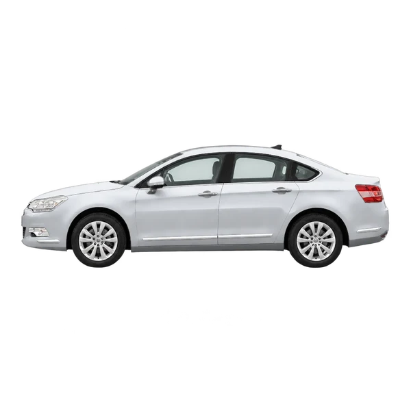 Citroën C5 2015 argent, vue côté (vers la gauche)