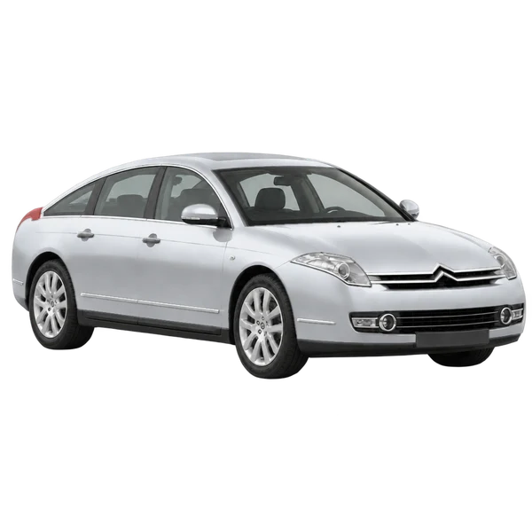 Citroën C6 2012 prata, vista três quartos dianteiro (voltado para a direita)