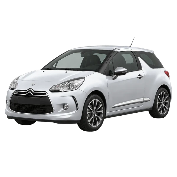 CITROEN DS3 2017 — Front three-quarter (facing left), silver