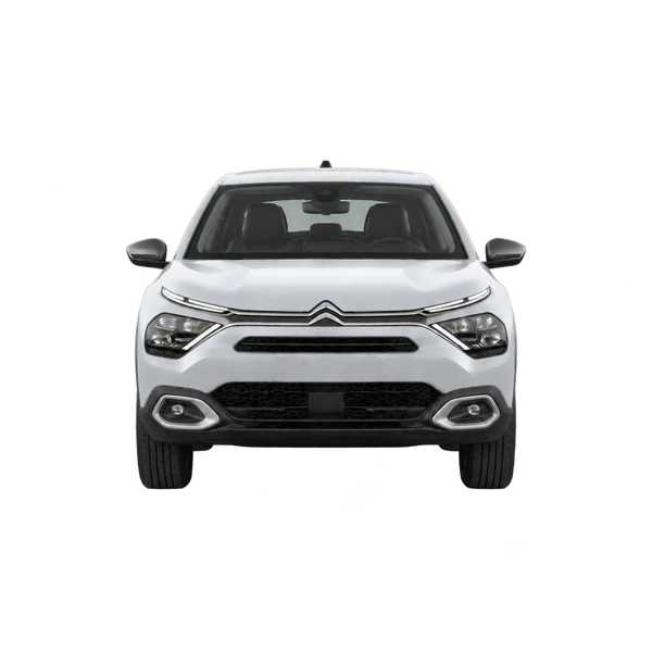 Citroën E-C4 2023 باللون فضي، منظر أمامي