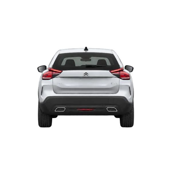 Citroën E-C4 2023 باللون فضي، منظر من الخلف