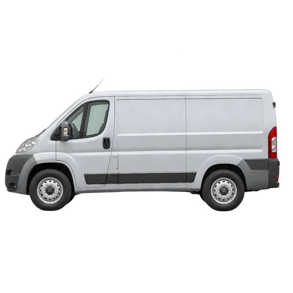 Citroën Jumper 2012 prata, vista lateral (voltada para a esquerda)