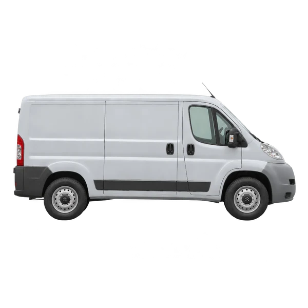 Citroën Jumper 2012 prata, vista lateral (voltada para a direita)