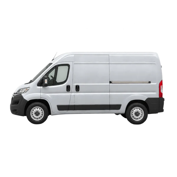 Citroën Jumper 2022 prata, vista lateral (voltada para a esquerda)