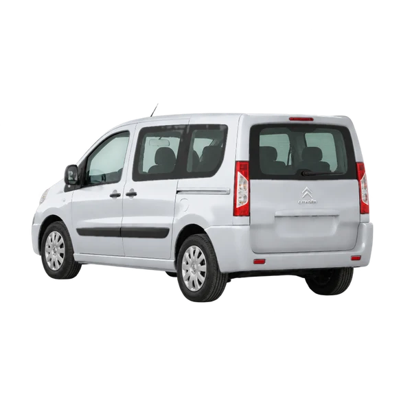 Citroën Jumpy 2007 argent, vue trois-quarts arrière (orienté vers la gauche)