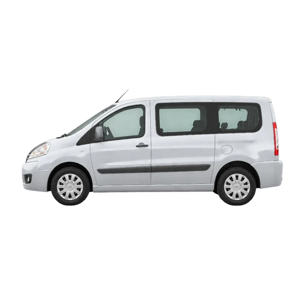 Citroën Jumpy 2007 argent, vue côté (vers la gauche)