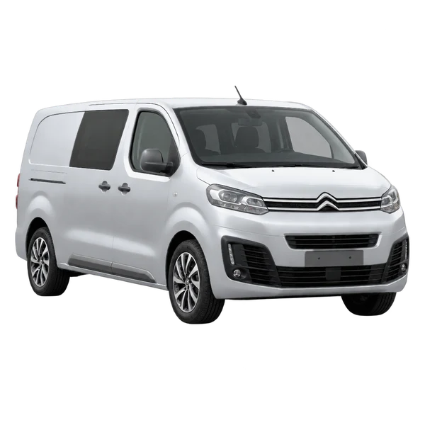 Citroën Jumpy 2023 argent, vue trois-quarts avant (orienté vers la gauche)