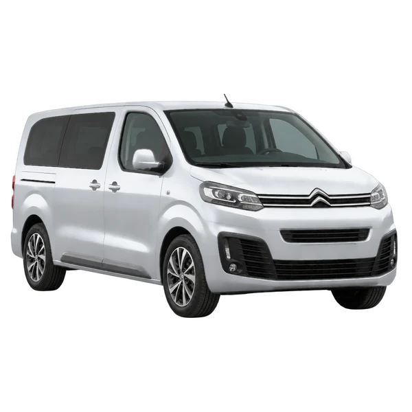 Citroën Spacetourer 2020 prata, vista dianteira em três quartos (voltada para a esquerda)