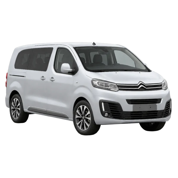 silver 2022 Citroën Spacetourer front three-quarter (facing left) view