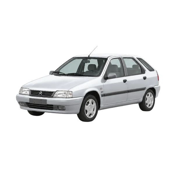 silver 1995 Citroën ZX 16V front three-quarter (facing left) view