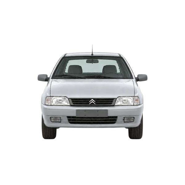 Citroën ZX 16V 1995 باللون فضي، منظر أمامي